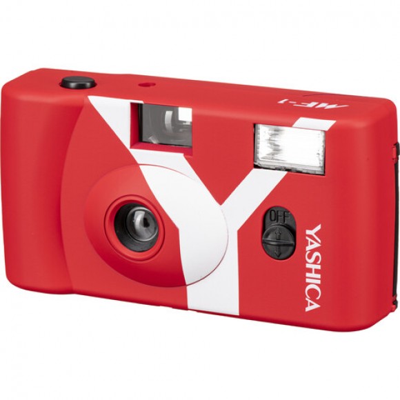 Yashica MF-1 Snapshot Y-Series Reusable Film Camera - Red